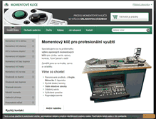 Tablet Screenshot of momentovy-klic.cz